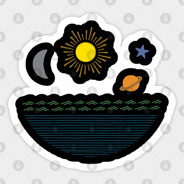 Magic In The Night Sky Sticker by 99sunvibes